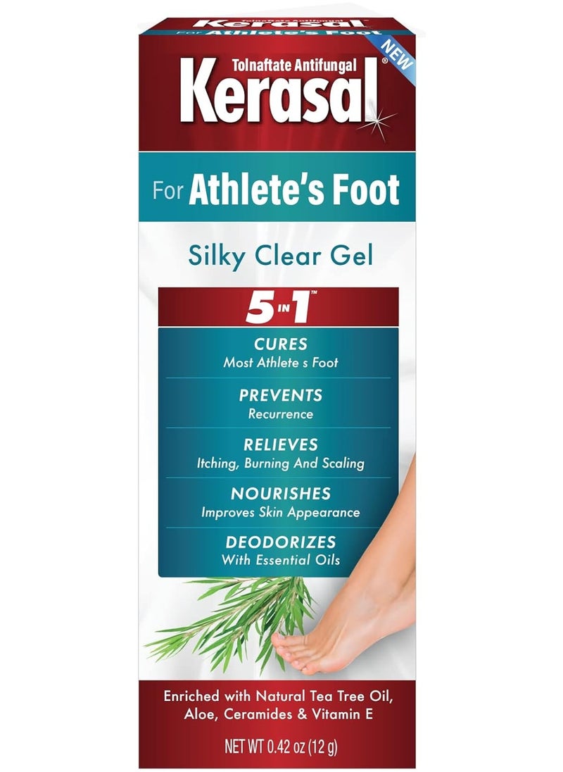 Kerasal Kerasal 5-in-1 Athlete's Foot Silky Clear Gel, 0.42 oz  - Image 1