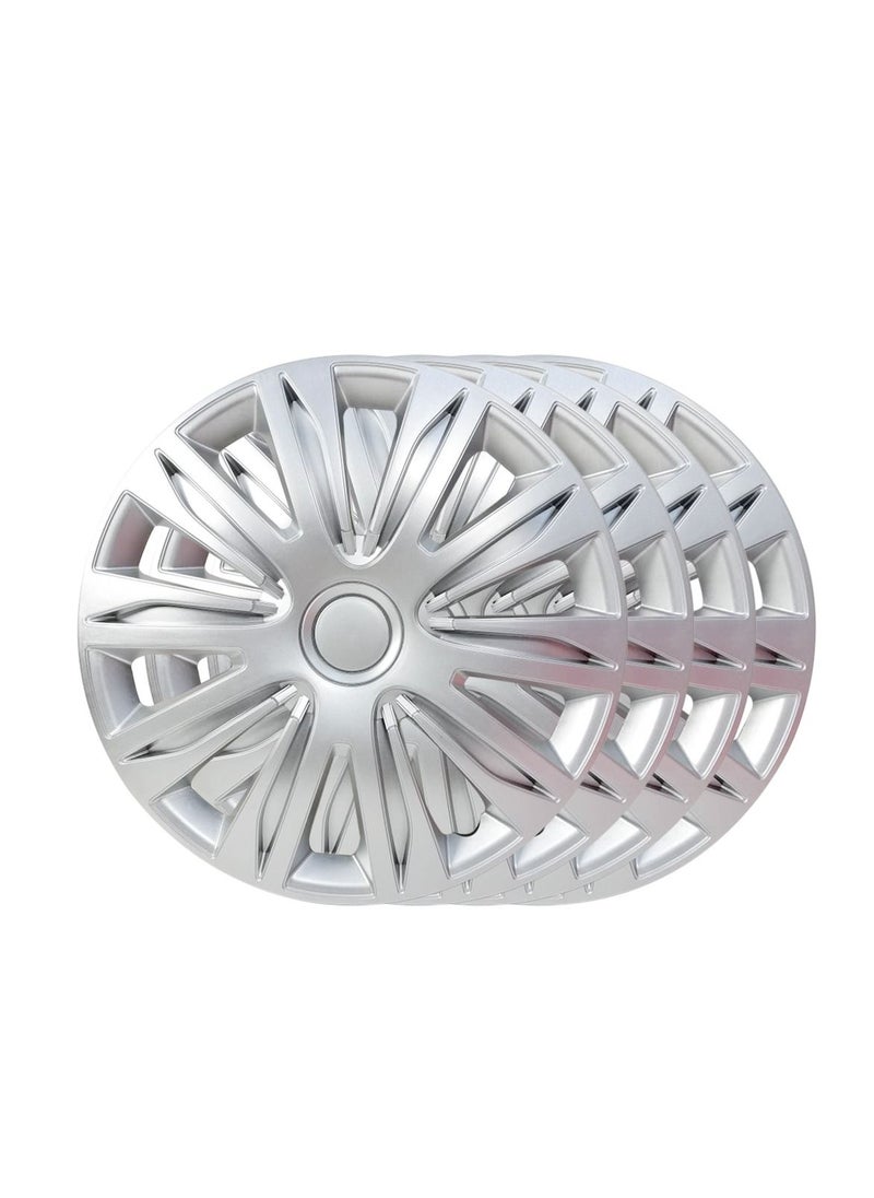 Pistol 15 Inch Hubcaps Set of 4PC Automotive Hub Caps with Universal Snap-On Retention Rings Pistol Wheel Cover Kit,  - Image 1