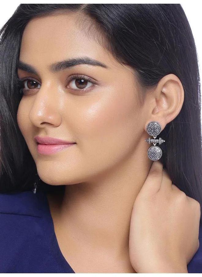 فويلا Voyla Nayantara Circles أقراط ذات نمط هندسي