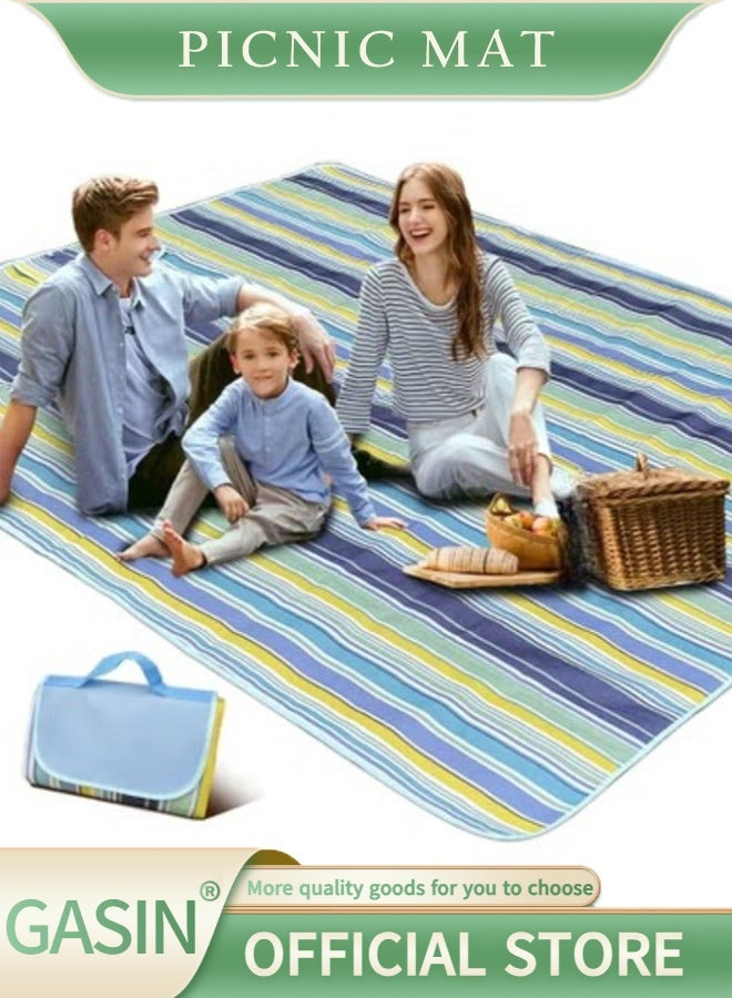 Gasin Foldable Picnic Mat - 600D Oxford Cloth, Waterproof PVC, All Seasons for Indoor/Outdoor Camping - Image 1