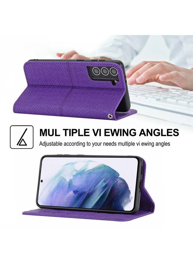 اس-توب جراب لهاتف Samsung Galaxy S23+ 5G مصنوع من الجلد المغناطيسي بخياطة منسوجة - Image 5