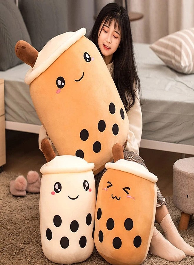 TechMax Solution Bubble Tea Stuffed Plush Pillow Pink Round Eyes Milk Tea Warm Plush Sleeping Pillow Children s Gift Decorations - Image 5