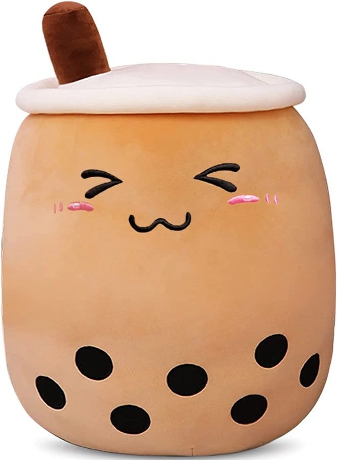 TechMax Solution Bubble Tea Stuffed Plush Pillow Pink Round Eyes Milk Tea Warm Plush Sleeping Pillow Children s Gift Decorations - Image 1