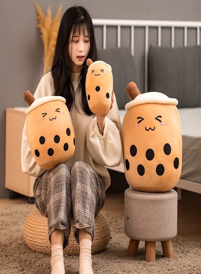TechMax Solution Bubble Tea Stuffed Plush Pillow Pink Round Eyes Milk Tea Warm Plush Sleeping Pillow Children s Gift Decorations - Image 4