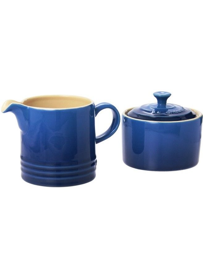 Le Creuset Stoneware Cream And Sugar 2 Pc. Set Marseille  - Image 2