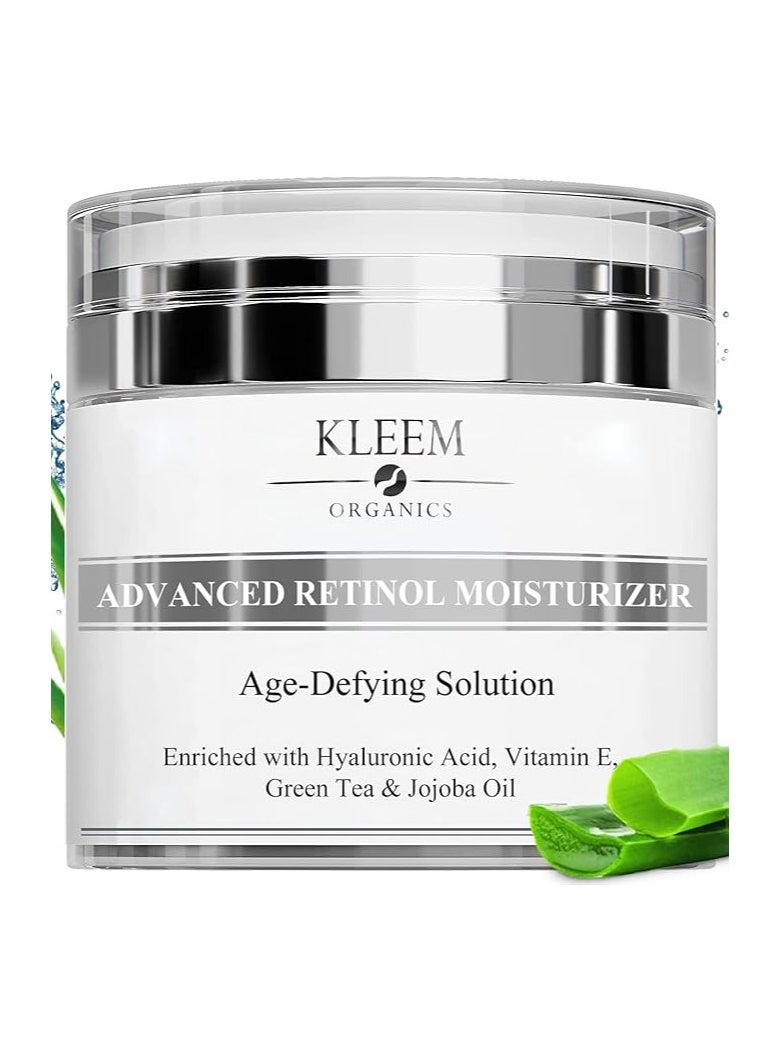 Kleem Organics Retinol Moisturizer  For Women and Men 1.7 Ounce 