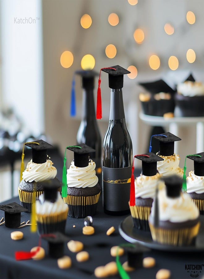 KatchOn, Mini Graduation Hats Decorations - Pack of 25 | Multi Mini Graduation Caps With Tassels | Graduation Hats Decoration For Graduation Caps For Bouquets | Graduation Decorations 2025 - Image 3