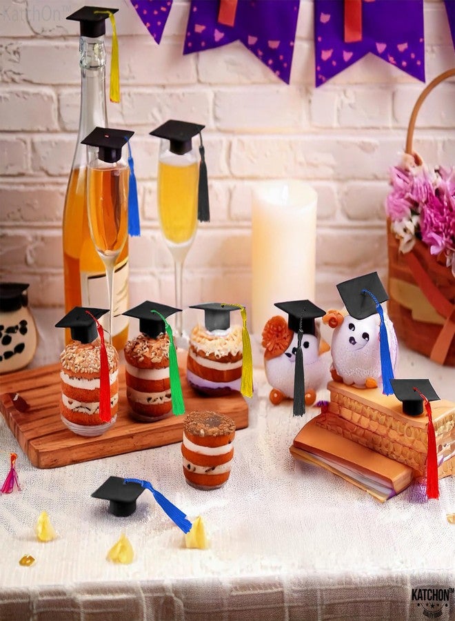 KatchOn, Mini Graduation Hats Decorations - Pack of 25 | Multi Mini Graduation Caps With Tassels | Graduation Hats Decoration For Graduation Caps For Bouquets | Graduation Decorations 2025 - Image 5