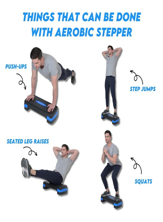 Burnlab Aerobic Stepper, Two Height Level Adjustments - 4 inches and 6 inches, Slip-Resistant & Shock Absorbing Platform for Extra-Durability (yellow) - Image 4