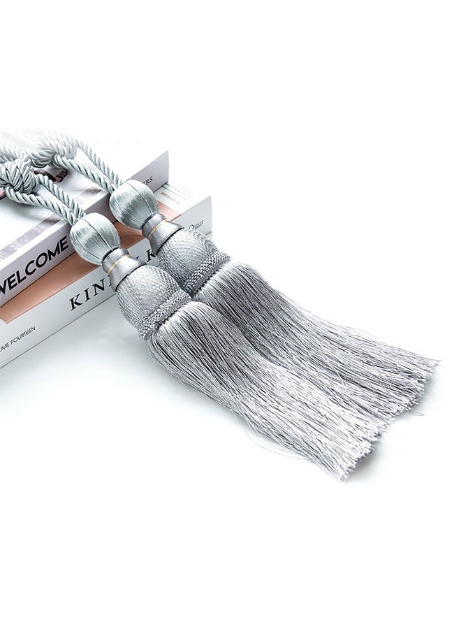 Tassel and ball-shaped curtain ties 1 pair - Image 3