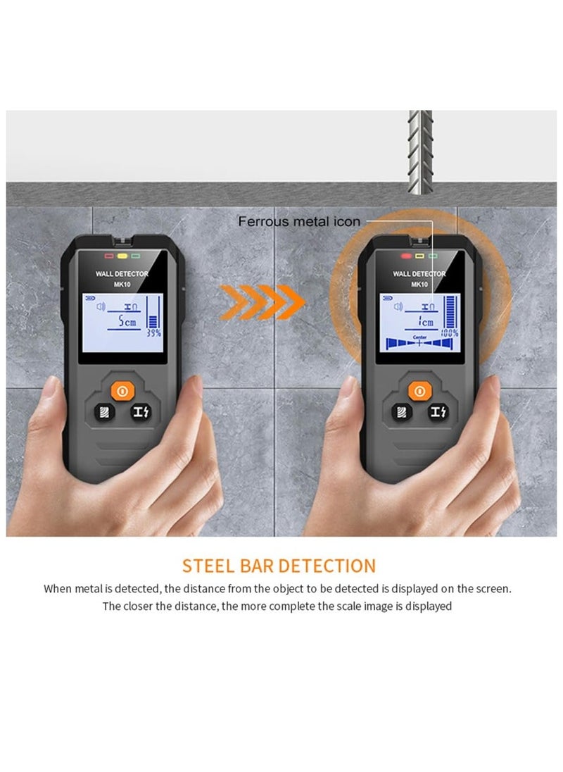 Generic - Stud Finder Wall Scanner - 5 in 1 Stud Finder Tool with Intelligent Microprocessor Chip and LCD Display, Stud Detector Beam Finders for The Center and Edge of Wood AC Wire Metal Studs Joist Pipe - Image 1