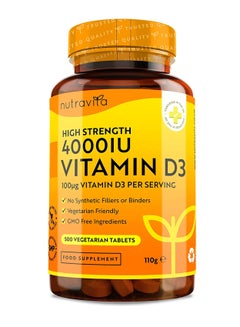 Nutravita Vitamin D 4000 IU - 500 Micro Tablets 