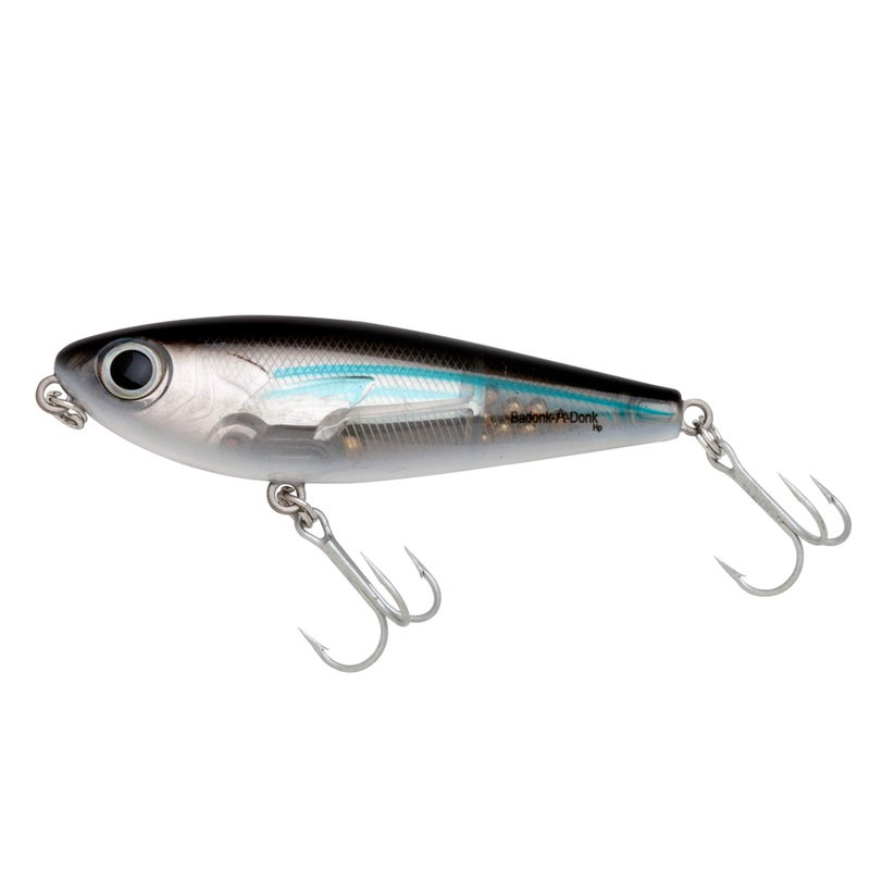 BOMBER Lures Badonk-A-Donk High Pitch Saltwater Grade, (4-Inch) - Silver Mullet, (BSWDTH4341) - Image 1