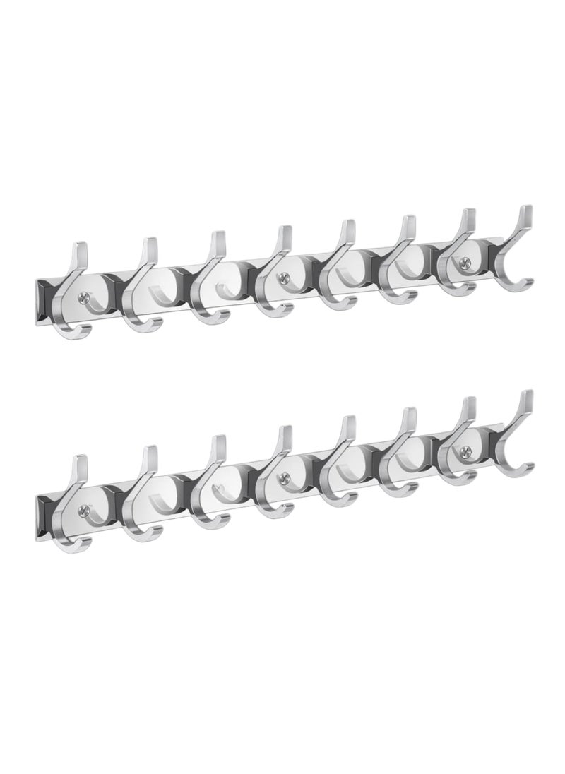 ROLLYWARE ROLLYWARE Heavy Duty J Shape Stainless Steel Cloth Hanger Khunti Suitable for Bathroom Bedroom Kitchen Wall Hook ScarfCoatKeys Tie Clothes Towel Door Robe Hanging Silver 1 8 Hook J Shape  - Image 1