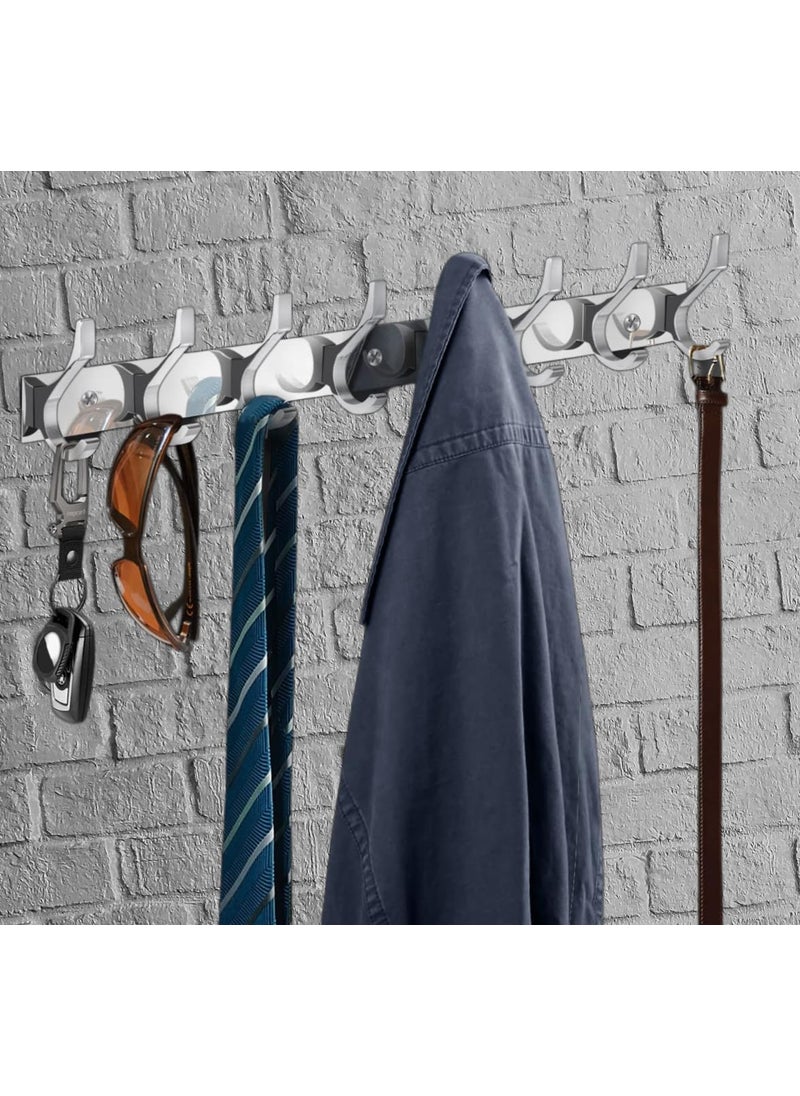 ROLLYWARE ROLLYWARE Heavy Duty J Shape Stainless Steel Cloth Hanger Khunti Suitable for Bathroom Bedroom Kitchen Wall Hook ScarfCoatKeys Tie Clothes Towel Door Robe Hanging Silver 1 8 Hook J Shape  - Image 2