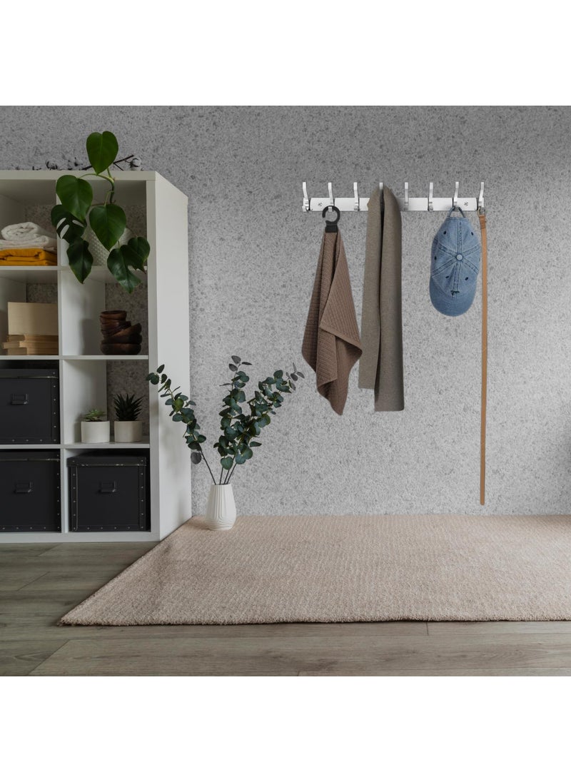 ROLLYWARE ROLLYWARE Heavy Duty J Shape Stainless Steel Cloth Hanger Khunti Suitable for Bathroom Bedroom Kitchen Wall Hook ScarfCoatKeys Tie Clothes Towel Door Robe Hanging Silver 1 8 Hook J Shape  - Image 5
