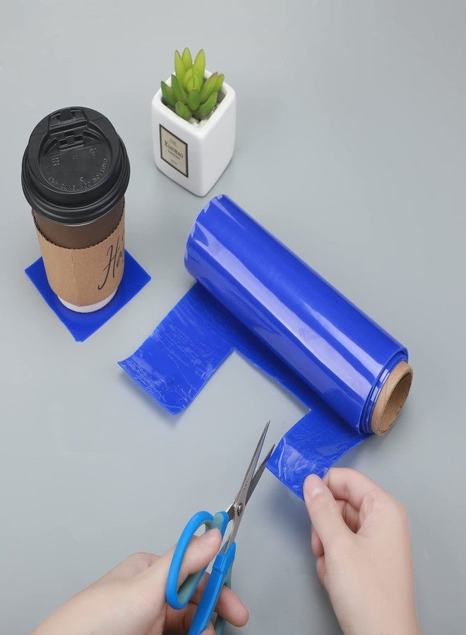 Nosiny 2 Pcs Non Slip Silicone Grip Material Roll Anti Slip Large Roll 7.87'' x 3 ft Cut to Size Mat Large Table Pads for Eating Aids Baking Crafts Counter Drawer or Any Surface, Blue - Image 4