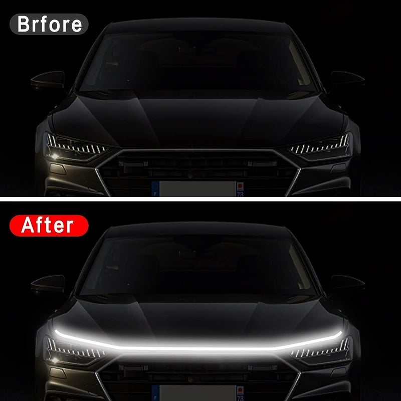 DDSONS Car Led Wood Light/Front Bonnet led Light White Compatible with Baleno - Image 3
