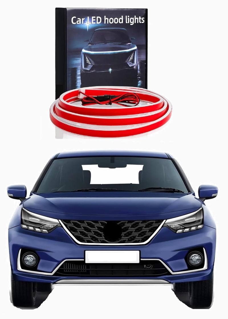 DDSONS Car Led Wood Light/Front Bonnet led Light White Compatible with Baleno - Image 1