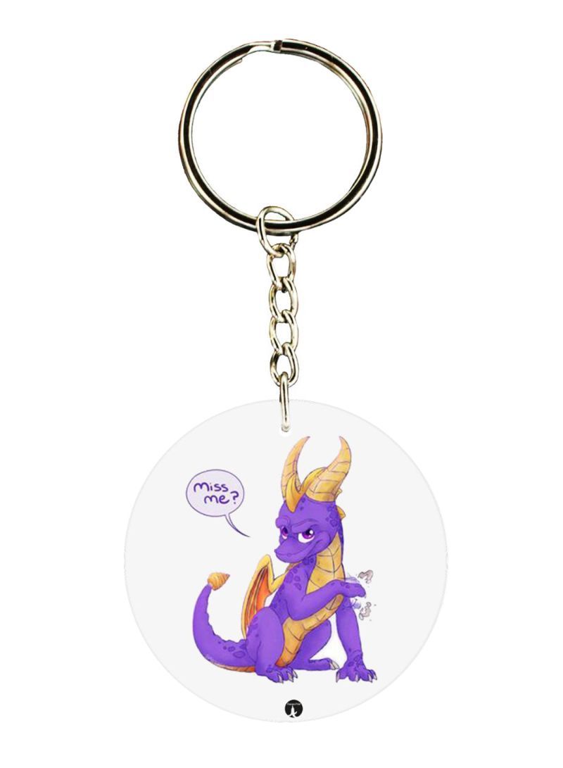RKN Double Sided Spyro Printed Keychain