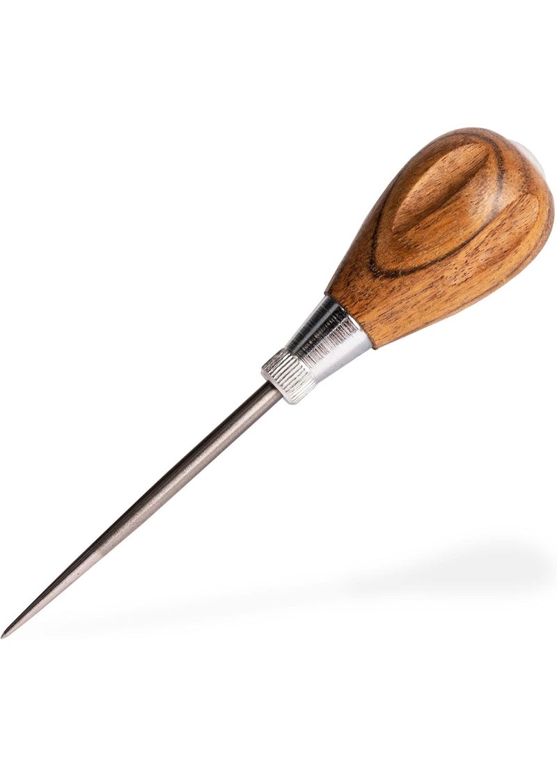 General Tools General Tools Scratch Awl Tool with Hardwood Handle - Scribe, Layout Work, & Piercing Wood - Alloy Steel  - Image 1
