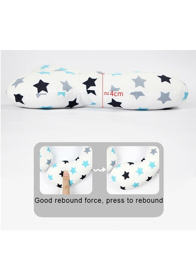 آيسيورا وسادة سفر للأطفال وسادة رقبة لعربة الأطفال وسادة على شكل حرف U لعربة الأطفال وسادة دعم رقبة لحديثي الولادة حماية علمية للرقبة مناسبة لمقاعد السيارات/عربات الأطفال/أسرّة الطائرات، إلخ - Image 3