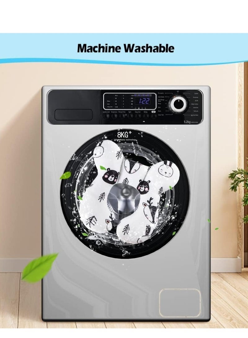 آيسيورا وسادة سفر للأطفال وسادة رقبة لعربة الأطفال وسادة على شكل حرف U لعربة الأطفال وسادة دعم رقبة لحديثي الولادة حماية علمية للرقبة مناسبة لمقاعد السيارات/عربات الأطفال/أسرّة الطائرات، إلخ - Image 5