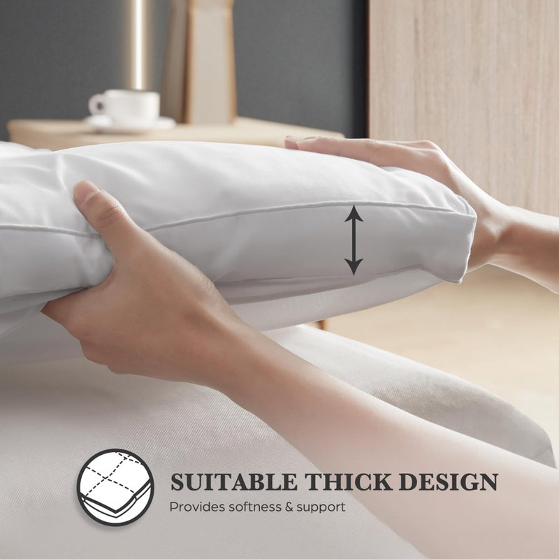 Hotel Grand Pillow Top Mattress Topper Queen Size - Waterproof Mattress Protector Quilted Fitted Mattress Pad Cover with 8-20 Inch Deep Pocket Down Alternative Fill (60x80 inch, White) - Image 3