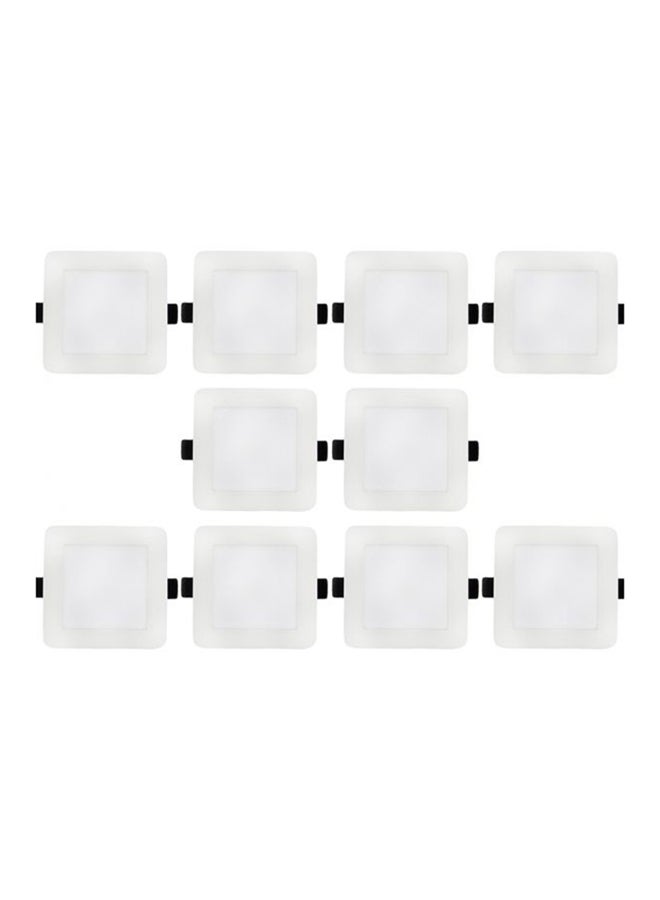 NIBEMINENT 10-Piece 12W 1100 Lumens LED Panel White 9x21cm - Image 1