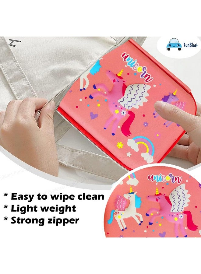 FunBlast Pencil Case for Kids, Kids Pencil Pouch, Unicorn Pouch for Girls, Pencil Pouches for Kids, Pencil Box for Girls, Pencil Case Organizer for Girls, Return Gifts for Kids - Image 3