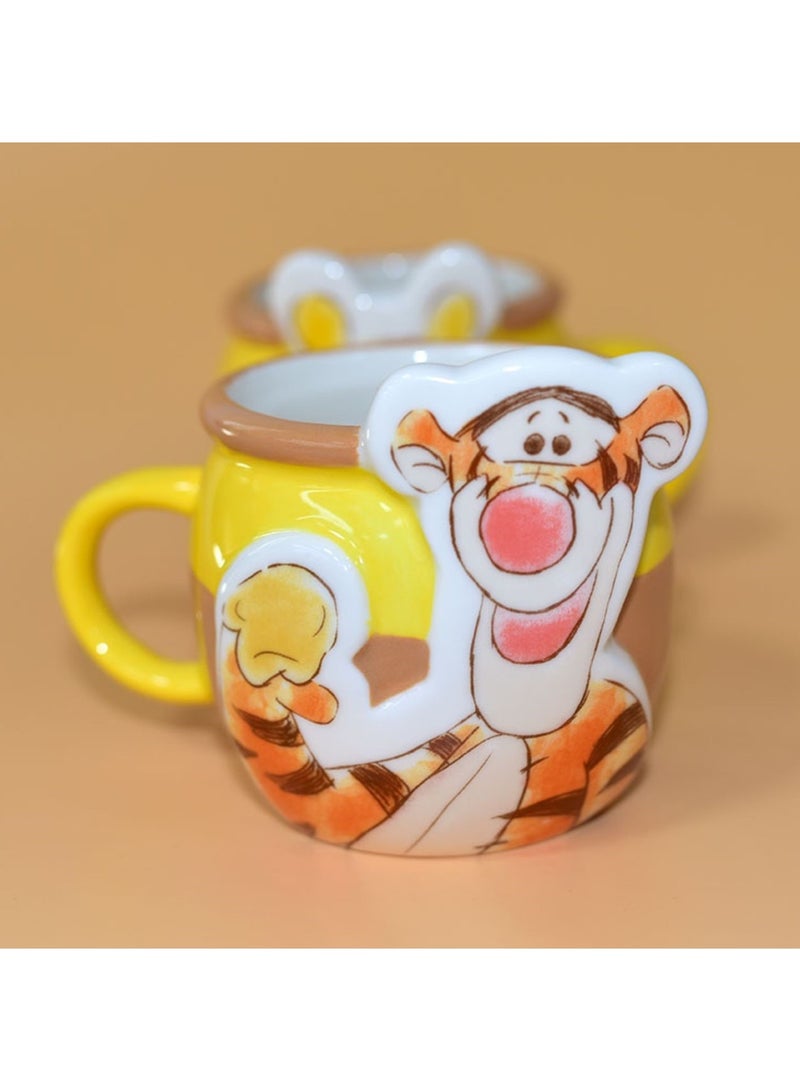 ديزني طقم أكواب سيراميك ويني ذا بوه آند تيجر – تصميم وعاء العسل، كوبان قهوة وشاي سعة 475 مل، أدوات شرب عالية الجودة قابلة للتجميع، طقم هدايا للأطفال والكبار - Image 4