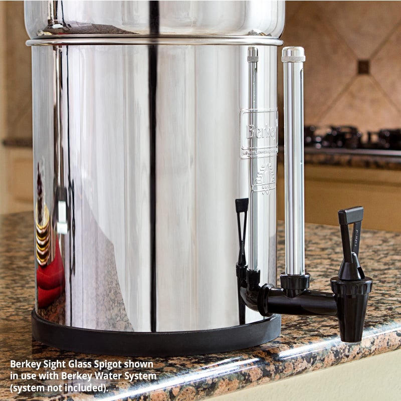 Berkey 7.5 Inch Berkey Sight Glass Spigot for Travel Berkey and Big Berkey Gravity Fed Water Filter Systemsâ€”See Your System's Water Level Instantly - Image 2