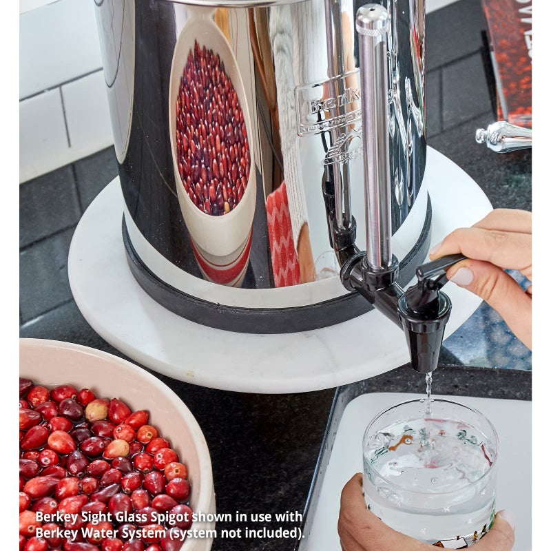 Berkey 7.5 Inch Berkey Sight Glass Spigot for Travel Berkey and Big Berkey Gravity Fed Water Filter Systemsâ€”See Your System's Water Level Instantly - Image 3