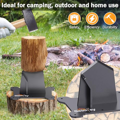 GanFindX Firewood Kindling Splitter - Heavy Duty Ax for Efficient Firewood Cutting, Portable and Ergonomic Design for Easy Use, Perfect for Camping and Outdoor Firewood Preparation - Image 3