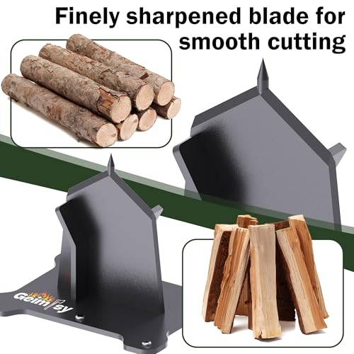 GanFindX Firewood Kindling Splitter - Heavy Duty Ax for Efficient Firewood Cutting, Portable and Ergonomic Design for Easy Use, Perfect for Camping and Outdoor Firewood Preparation - Image 5
