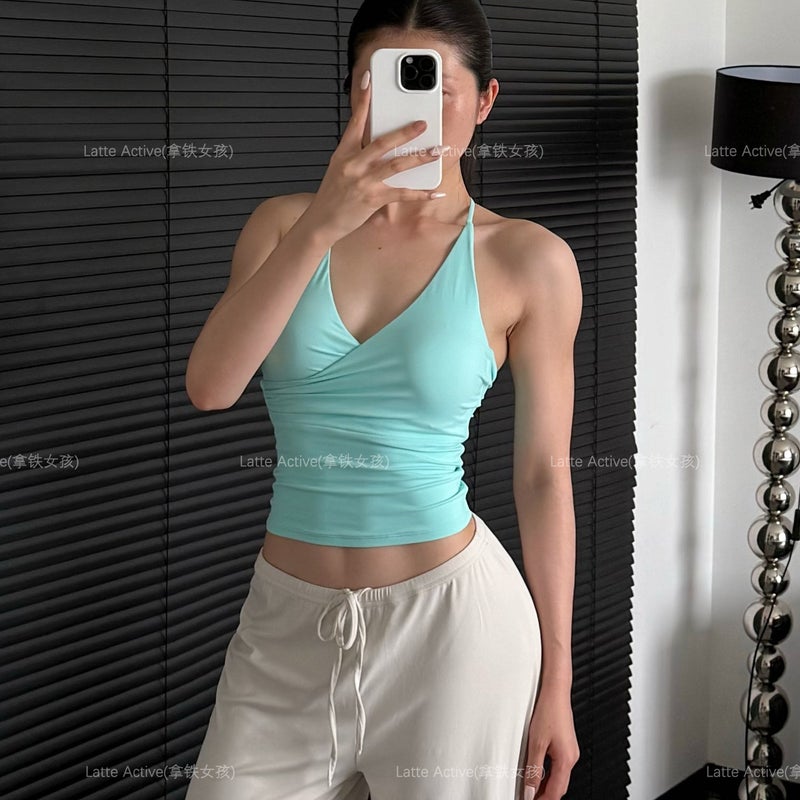Women's Padded Racerback Sports Bra - Image 1