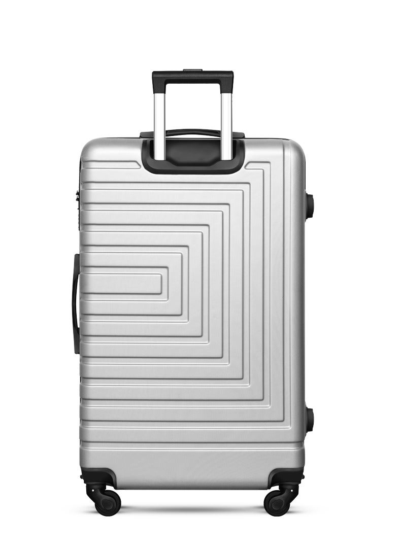 MNUK Pilgrimage Carry-on Luggage | Hardside Soft Handle Trolley with TSA Lock | 360° 4 Wheeler| Cabin-20 Inch, Silver - Image 2
