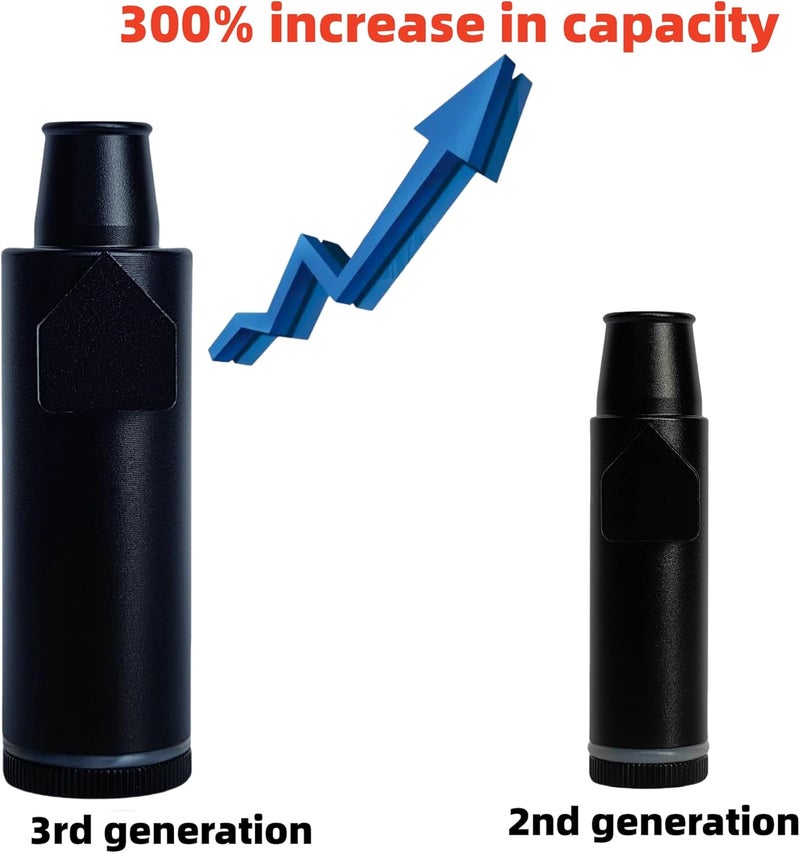 OakMsOik OMO High-capacity Metal Ieak-proof Bottle (3nd Generation Upgrade Version) (Black）Pepper Shaker (3 pack) - Image 3