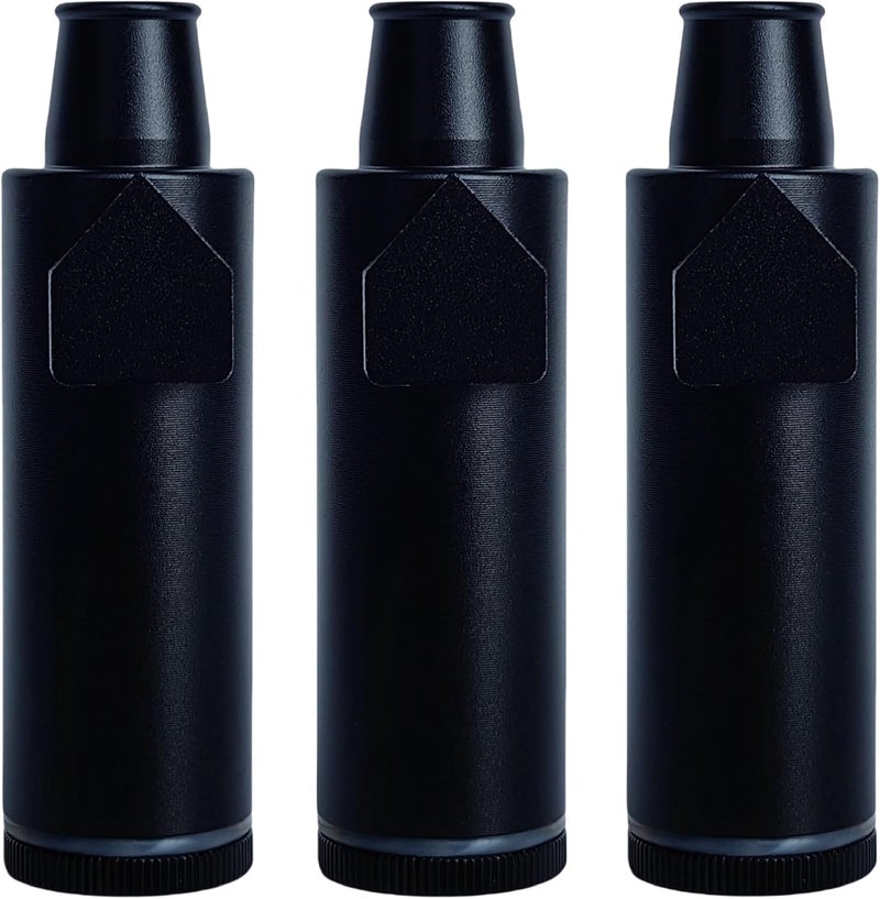 OakMsOik OMO High-capacity Metal Ieak-proof Bottle (3nd Generation Upgrade Version) (Black）Pepper Shaker (3 pack) - Image 1