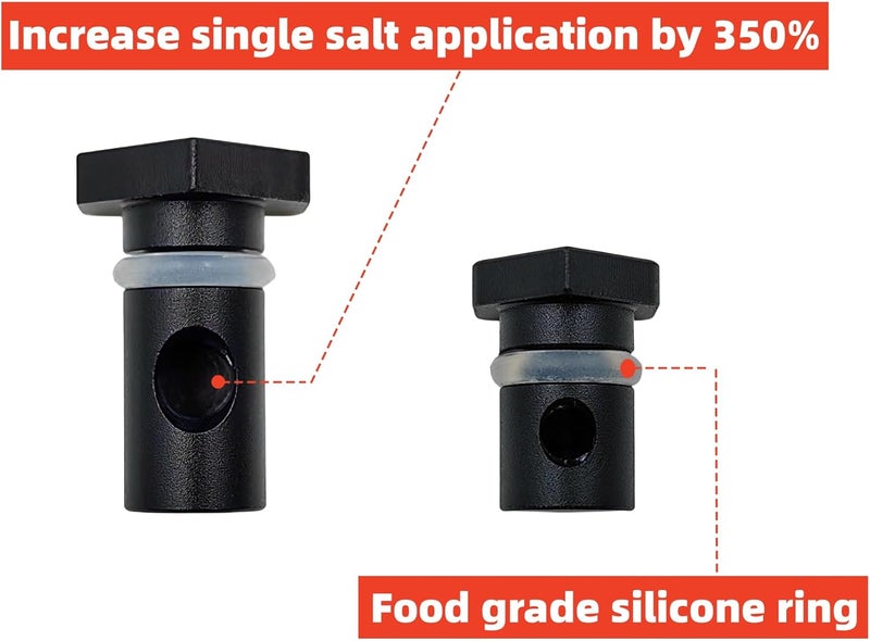 OakMsOik OMO High-capacity Metal Ieak-proof Bottle (3nd Generation Upgrade Version) (Black）Pepper Shaker (3 pack) - Image 4