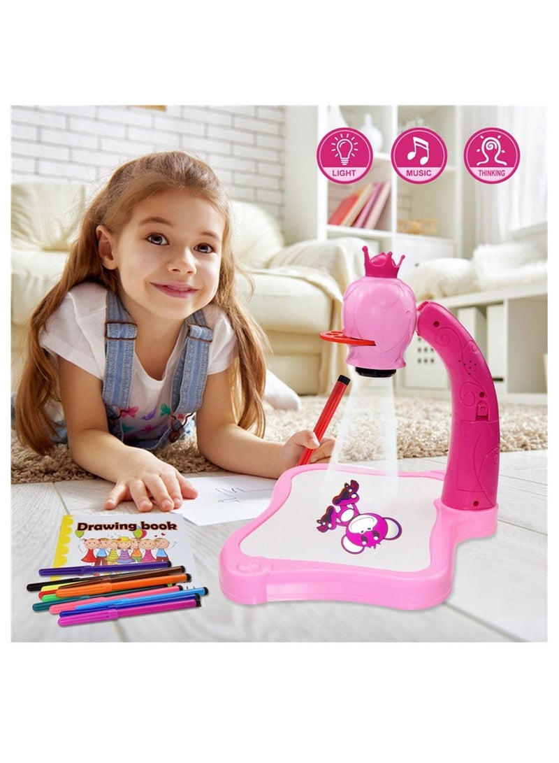 Children Led Projector Art Drawing Table - Image 1