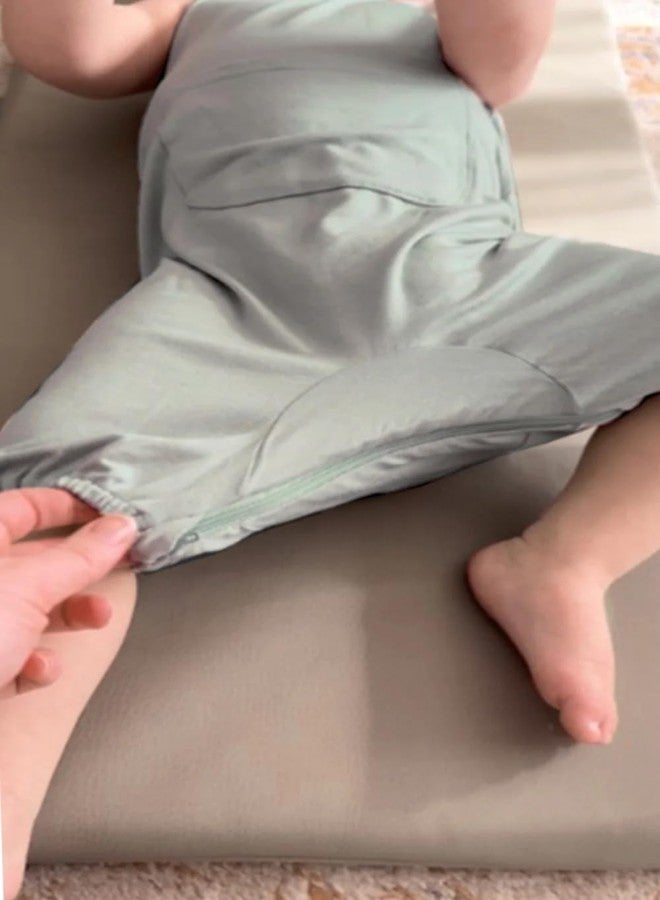 Gunamuna günamüna Unisex Baby, Toddler Ultra-Soft Fleece Daytime Bubble Jumpsuit w/Diaper Zipper for Easy Changing, Dew, 3-6 Months - Image 4