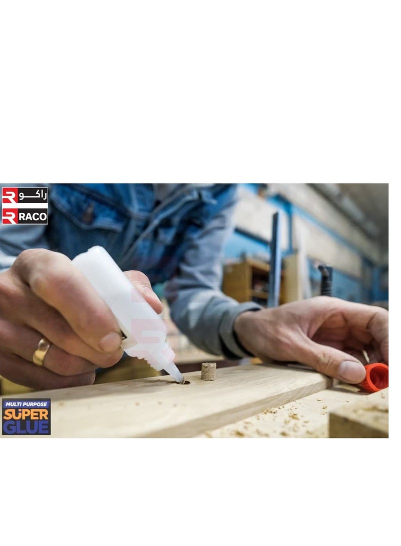 RACO Galaxy Multipurpose Super Glue 20g for Glass Plastic Metal Wood Rubber Leather & Porcelain - Image 3