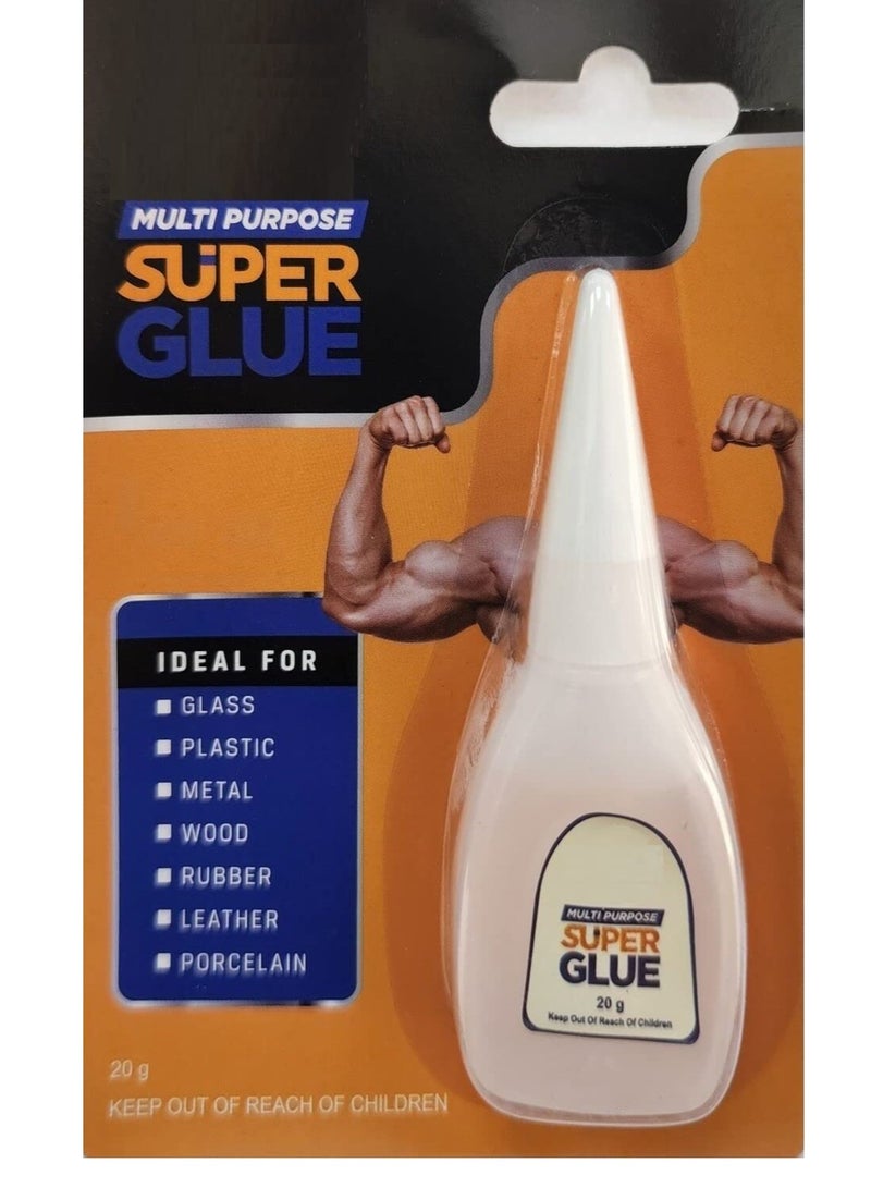 RACO Galaxy Multipurpose Super Glue 20g for Glass Plastic Metal Wood Rubber Leather & Porcelain - Image 1