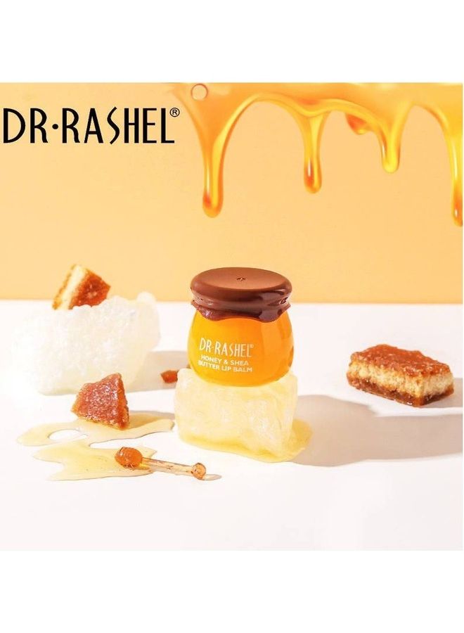 DR. RASHEL Honey and Shea Butter Nourishing Lip Balm Repairing and Soothe Lips Yellow 8grams - Image 2
