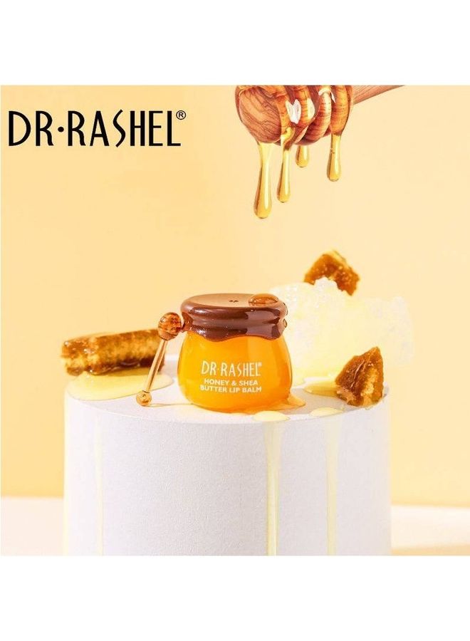 DR. RASHEL Honey and Shea Butter Nourishing Lip Balm Repairing and Soothe Lips Yellow 8grams - Image 3
