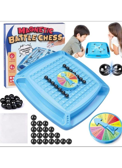Magnetic Chess Game, 2024 New Multiplayer Magnetic Chess Games with Pieces, Fun Magnetic Board Game Set - Portable Chess Board for Kids 9+ and Adults Home Party Travel Supplies