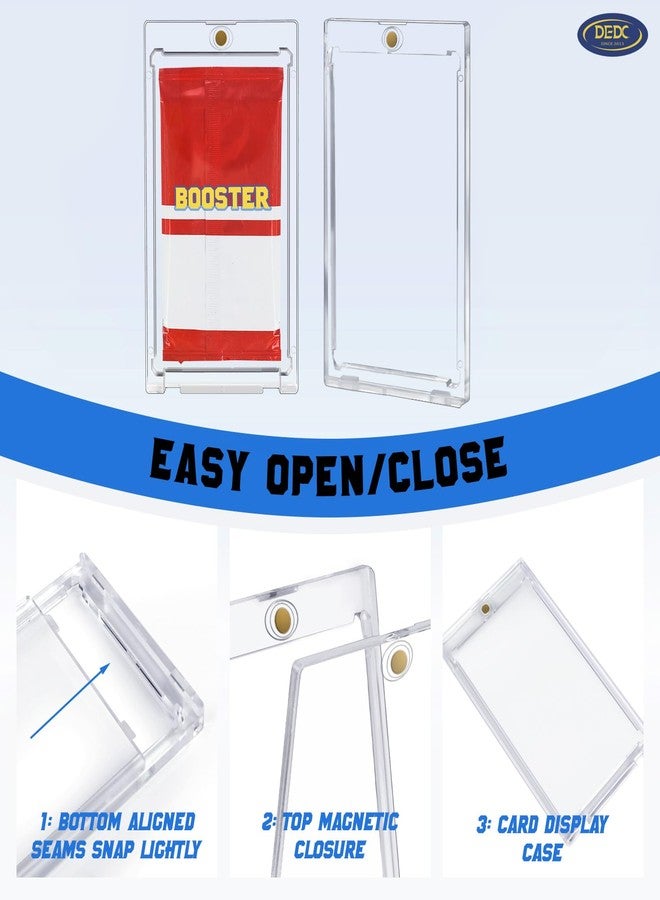 DEDC 3-Pack Booster Pack Protector One Touch Card Holder- UV Magnetic Booster Bundle Case Booster Pack Case Display Holder - Image 3