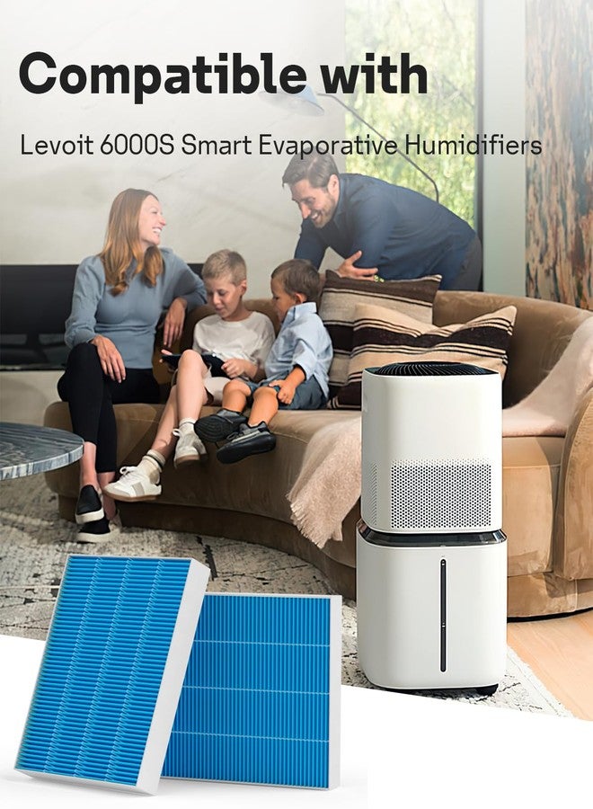 Leemone 16-Pack 6000S Humidifier Wick Filter Replacement for LEVOIT Superior 6000S Smart Evaporative Humidifier, Effectively Capture Large Particles and Minerals - Image 2