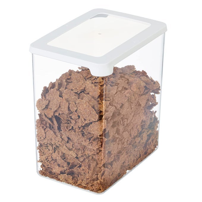 GASTROMAX DRY FOOD KEEPER 35 LITER TRANSPARENT WHITE COLOUR ONE SIZE